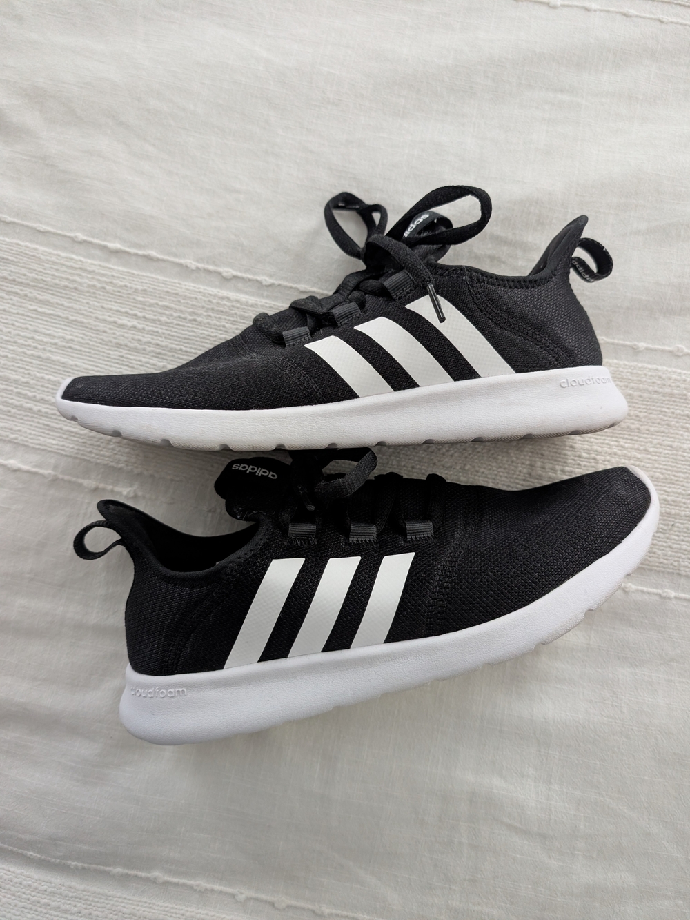 adidas Kids Black and White Runfalcon Sneakers